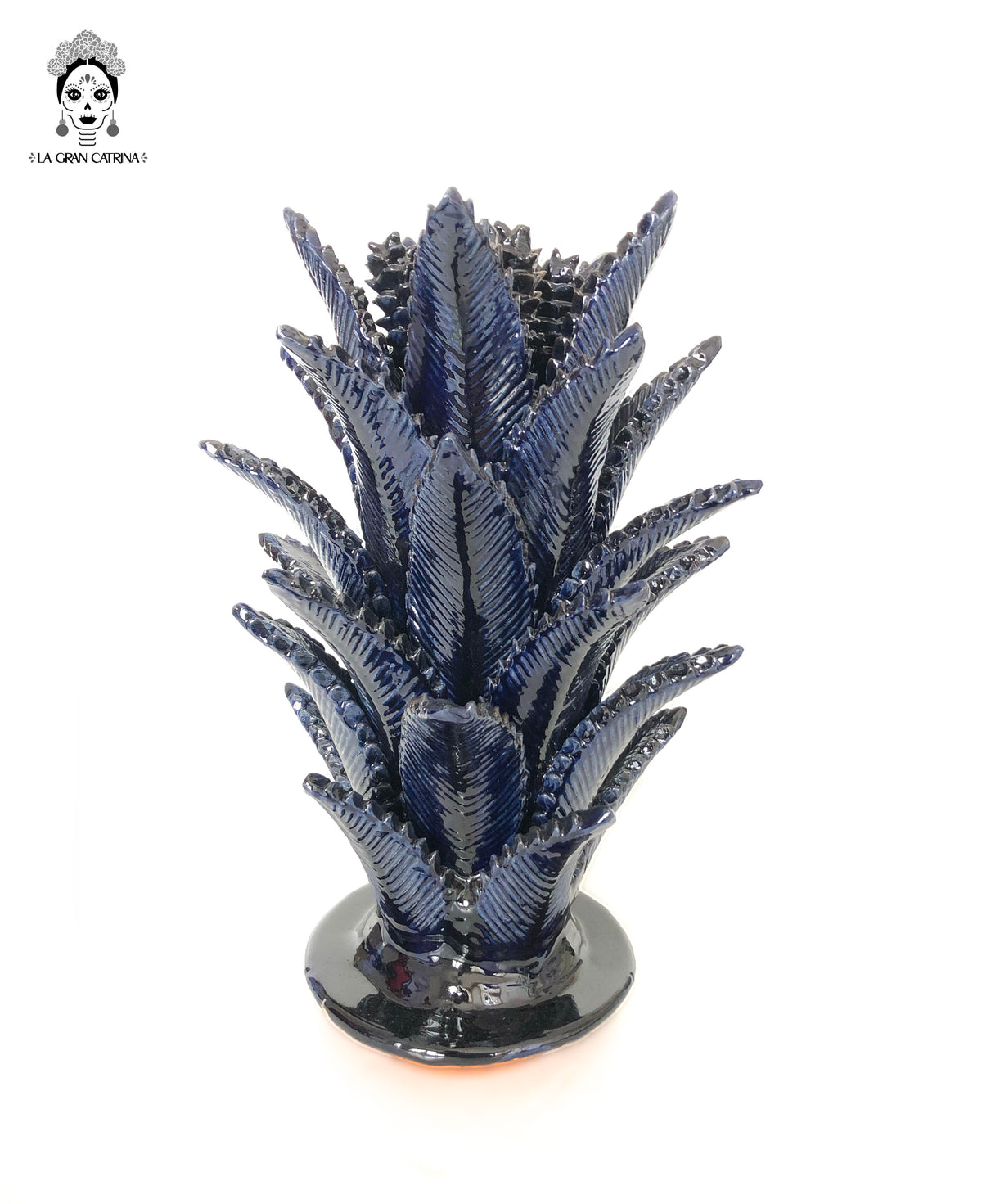 Piña michoacana de barro - Azul - 100 cm. 40 in. - Sobre pedido