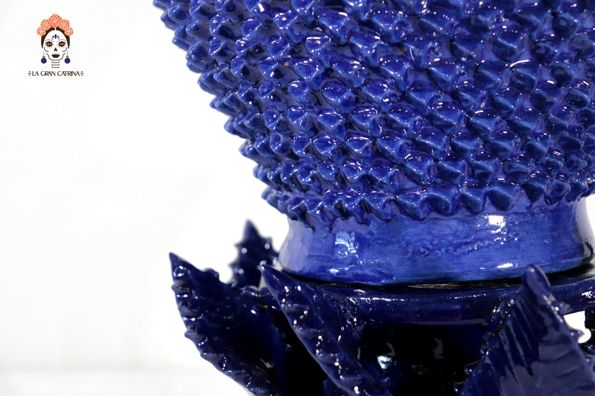 Piña michoacana azul con base - 65 cm. 25.5 in.