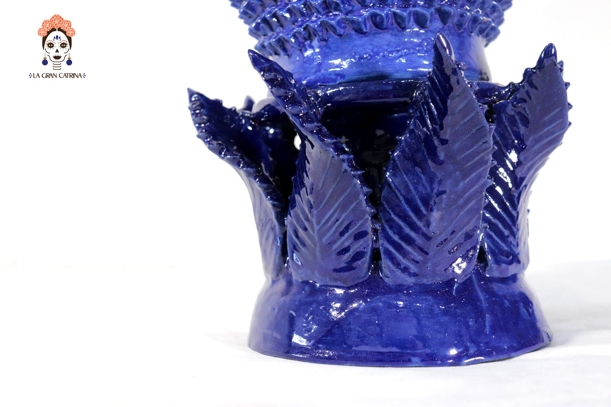 Piña michoacana azul con base - 65 cm. 25.5 in.