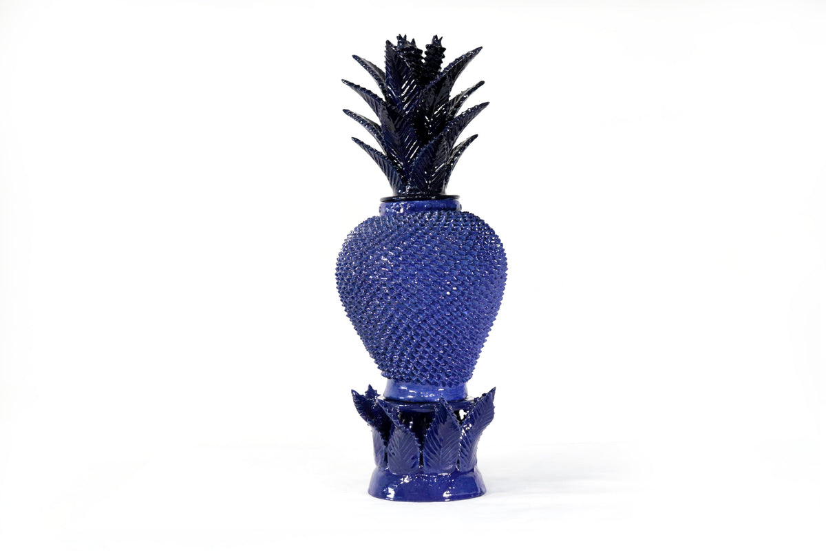 Piña michoacana azul con base - 65 cm. 25.5 in.