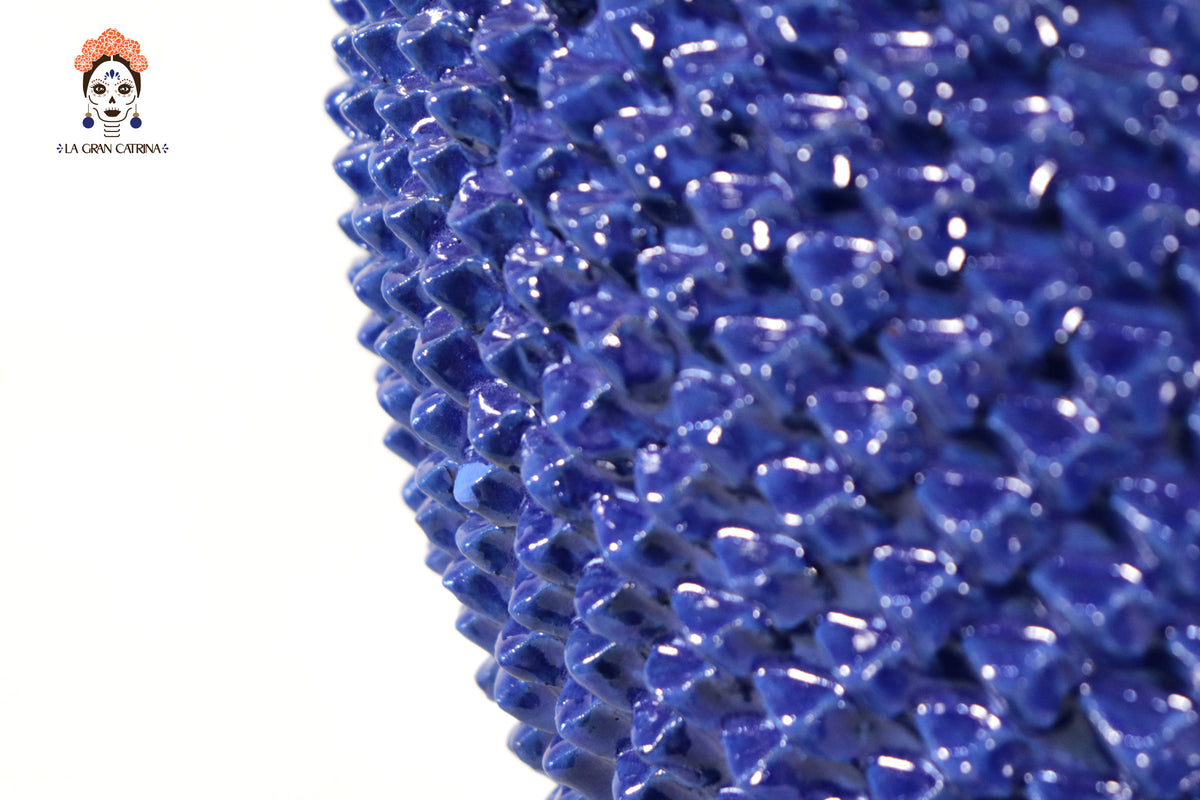 Piña michoacana azul con base - 65 cm. 25.5 in.