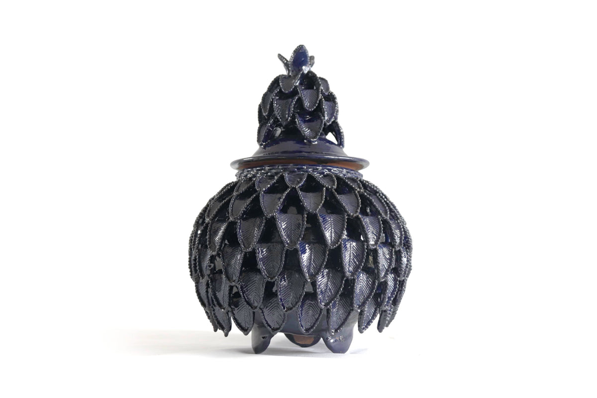 Piña michoacana de barro - Color Azul - 40 cm. 16 in. Piña