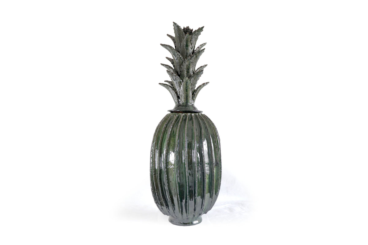 Piña de biznaga barro vidriado - 94 cm. 37 in. - Sobre Pedido Piña