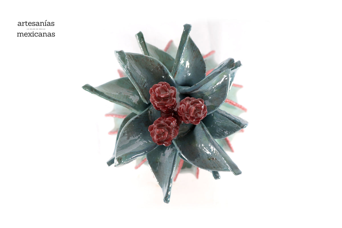 Piña biznaga cactácea de tapa ondulada - 48 cm. 18.8 in. - Sobre Pedido