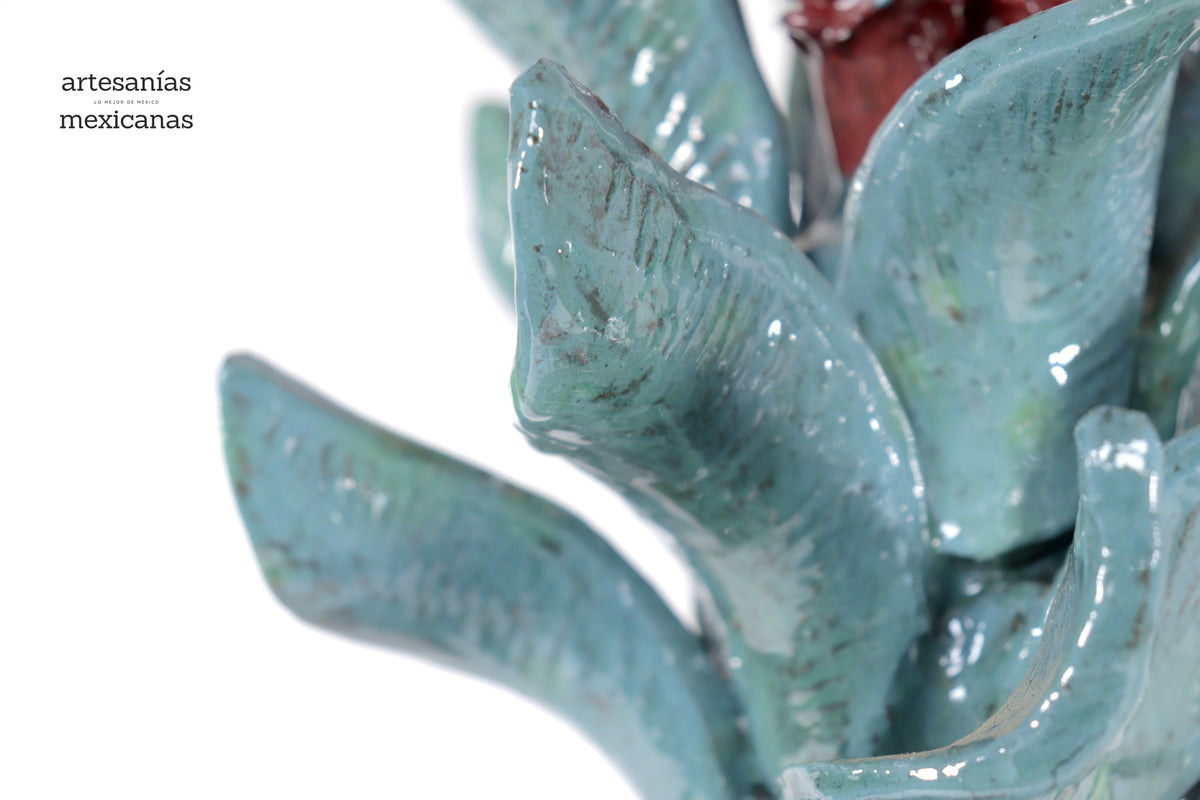 Piña biznaga cactácea de tapa ondulada - 48 cm. 18.8 in. - Sobre Pedido