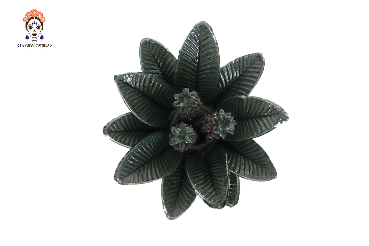 Piña de verde punteado fino - 51 cm. 20 in.