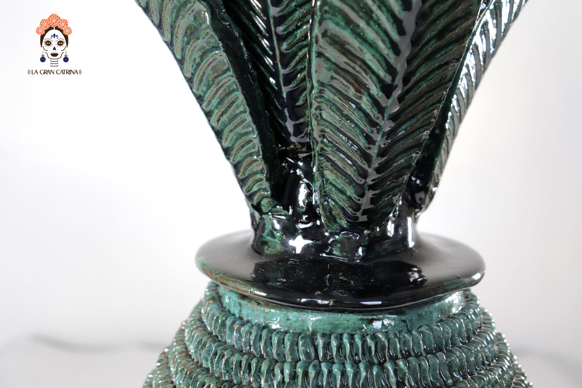 Piña de verde punteado fino - 51 cm. 20 in.