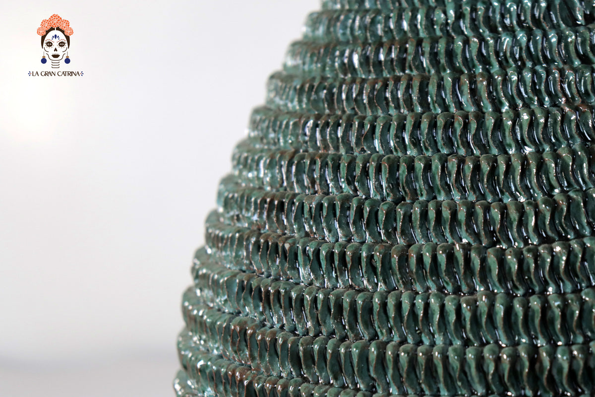 Piña de verde punteado fino - 51 cm. 20 in.