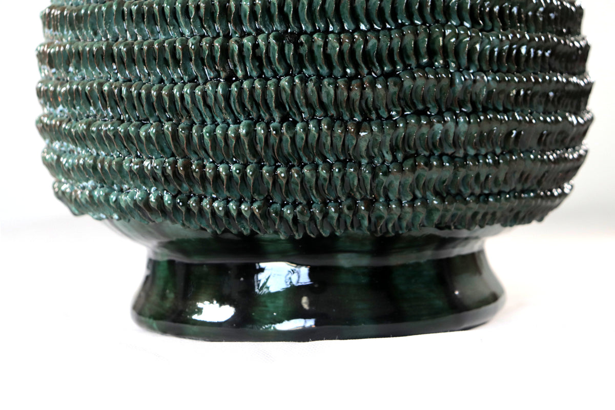 Piña de verde punteado fino - 51 cm. 20 in.