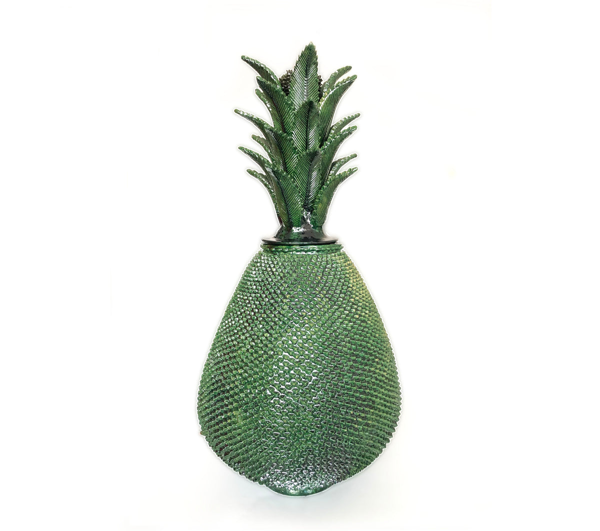 Piña michoacana de barro - Verde - 100 cm. 40 in. - Sobre Pedido Piña