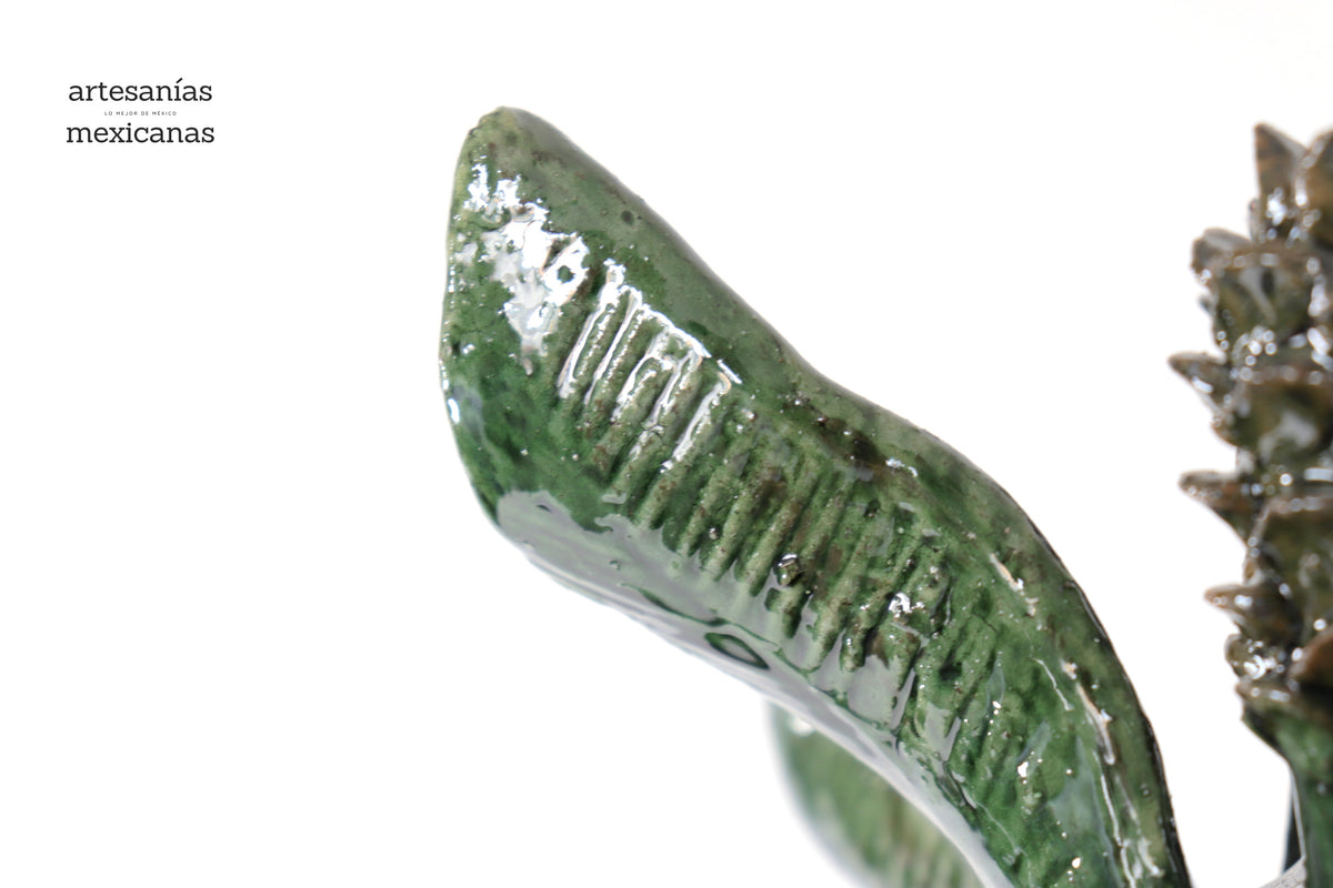 Piña de picos verdes tapa ondulada - 50 cm. 20 in. - Sobre Pedido