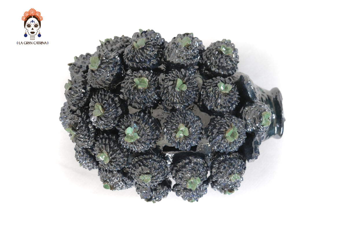 Cochinito - Cerdo de ahorro de concurso - Verde - 27 cm. 11 in. Vidriado Santa Fe