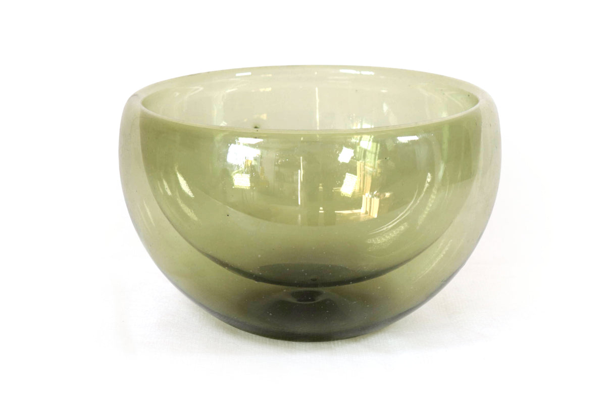 Plato de Vidrio Soplado Verde – 25 cm (9.8 in) Vidrio Soplado