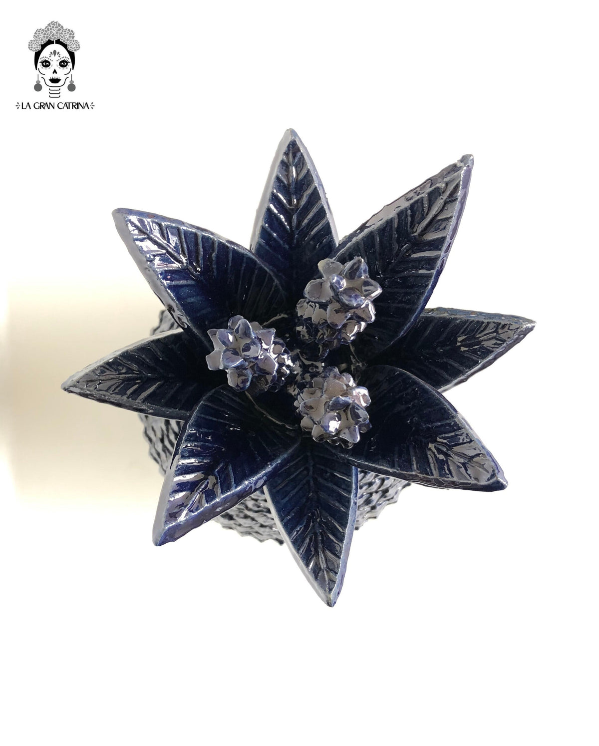 Piña michoacana de barro - Ladrillo azul - 50 cm. 20 in. - En Produccion