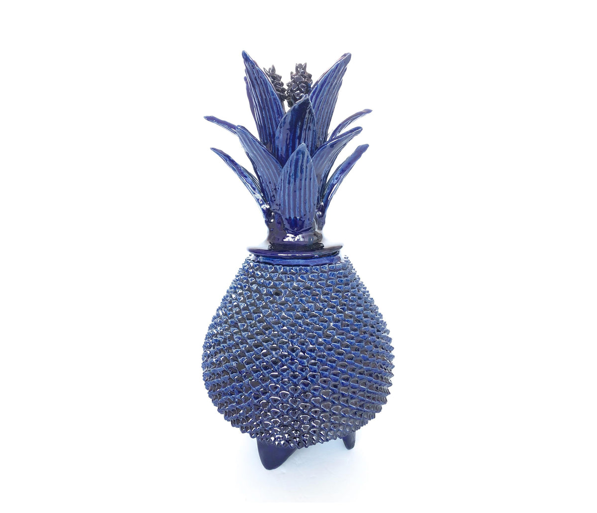 Piña michoacana de barro - Ladrillo azul - 50 cm. 20 in. - En Produccion