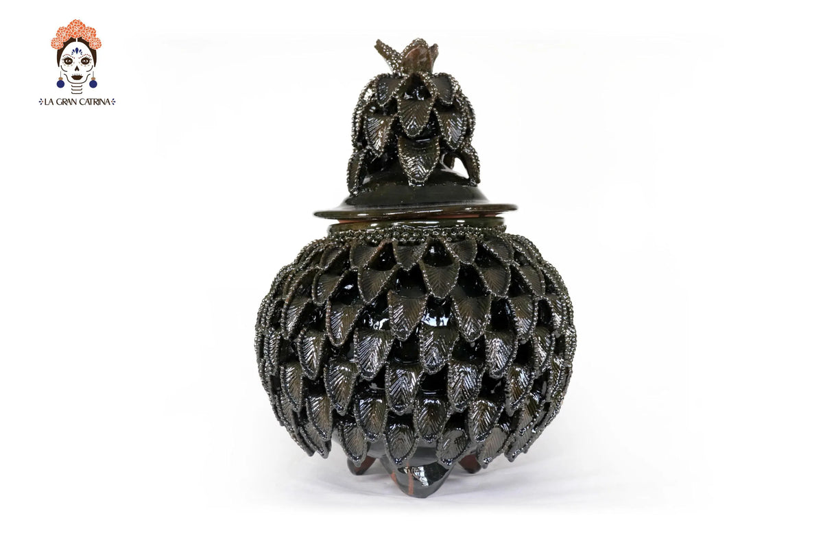Piña michoacana de barro - Color Verde - 40 cm. 16 in. Piña