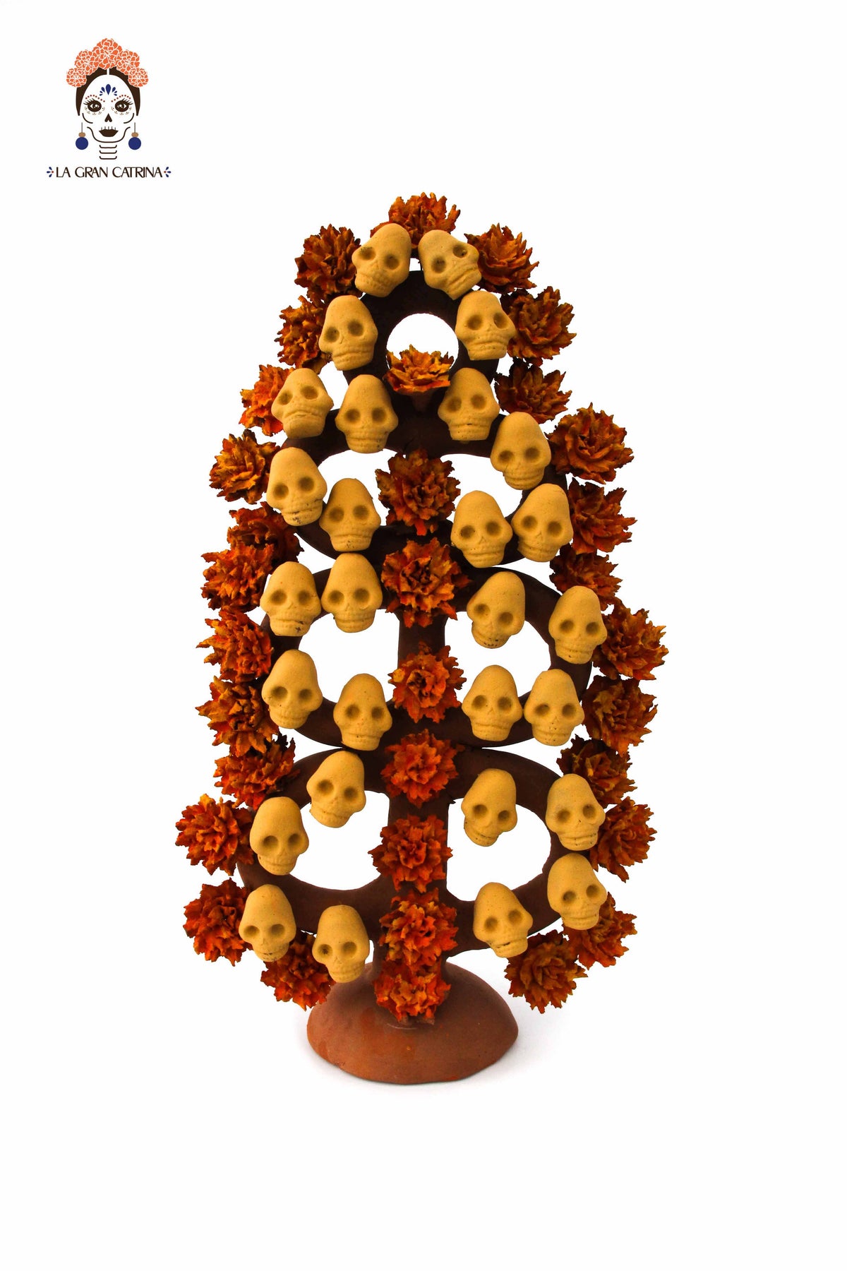 Ofrenda de Día de muertos - Cempasúchil - 21 cm 8.2 in. Artesanía