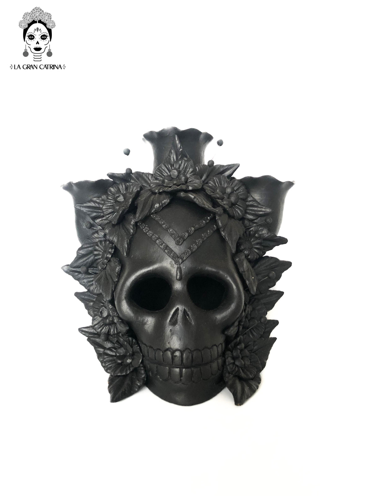 Candelero de Día de Muertos para 3 velas - Modelo #1