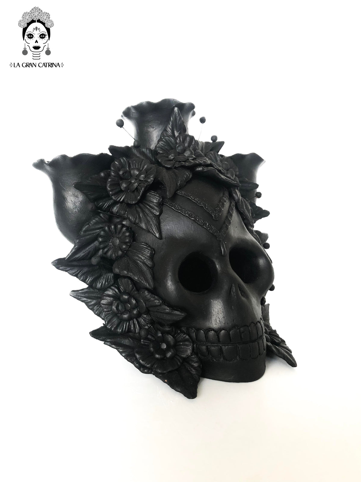 Candelero de Día de Muertos para 3 velas - Modelo #1