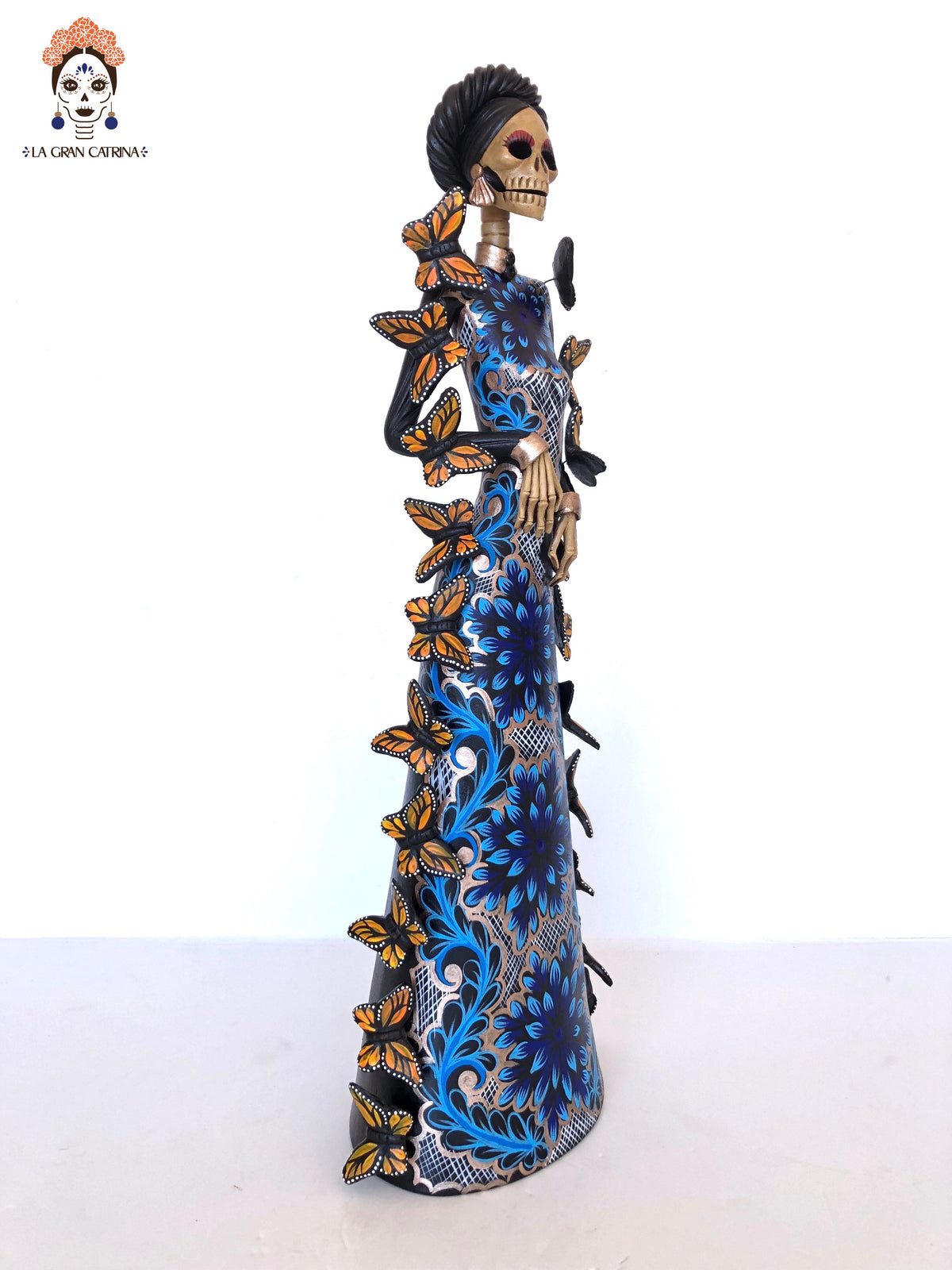 Catrina monarca Azul - 50 cm. 20 in. - En producción Catrina