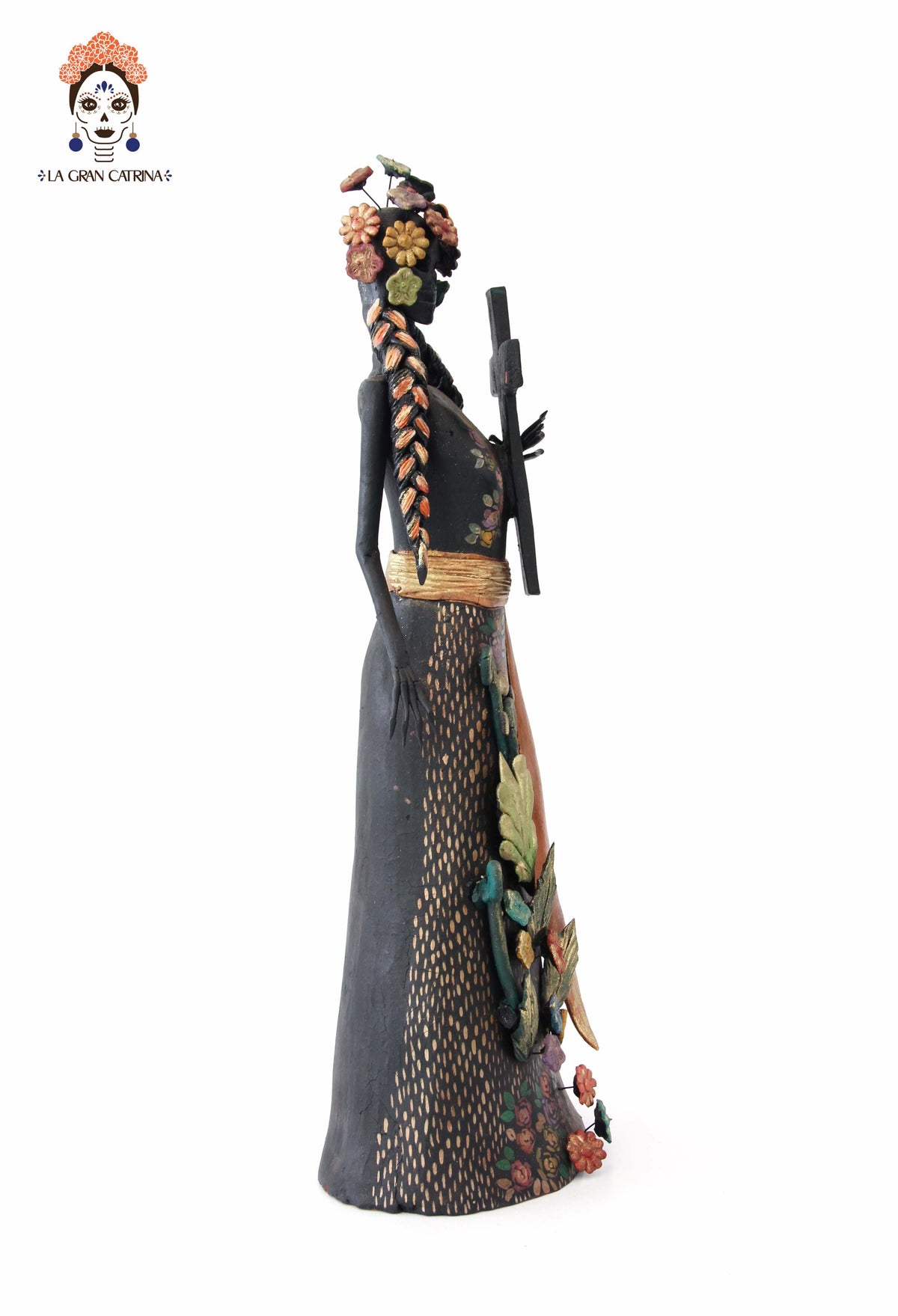 Catrina con la Cruz - 50 cm. 20 in. - Sobre Pedido Catrina