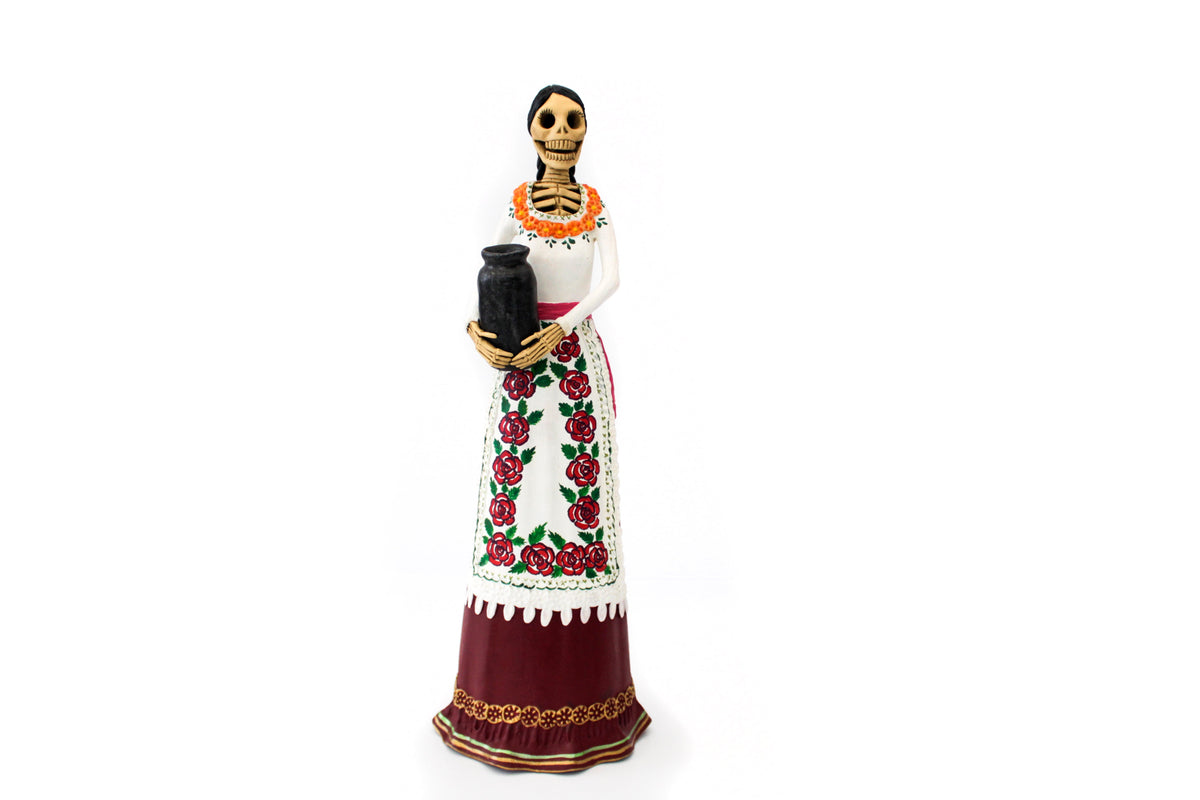 La Catrina del jarrón - 47 cm. 19 in. Catrina