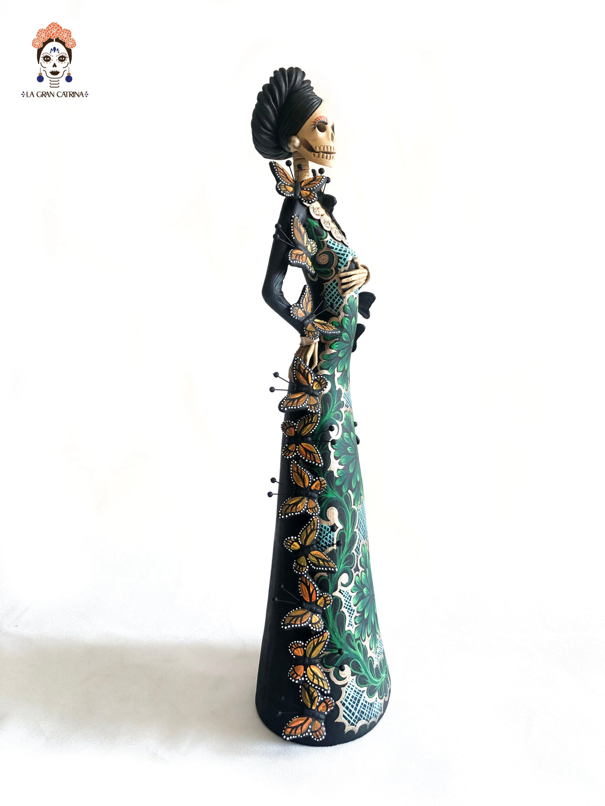 Catrina monarca Verde - 50 cm. 20 in. - En producción Catrina