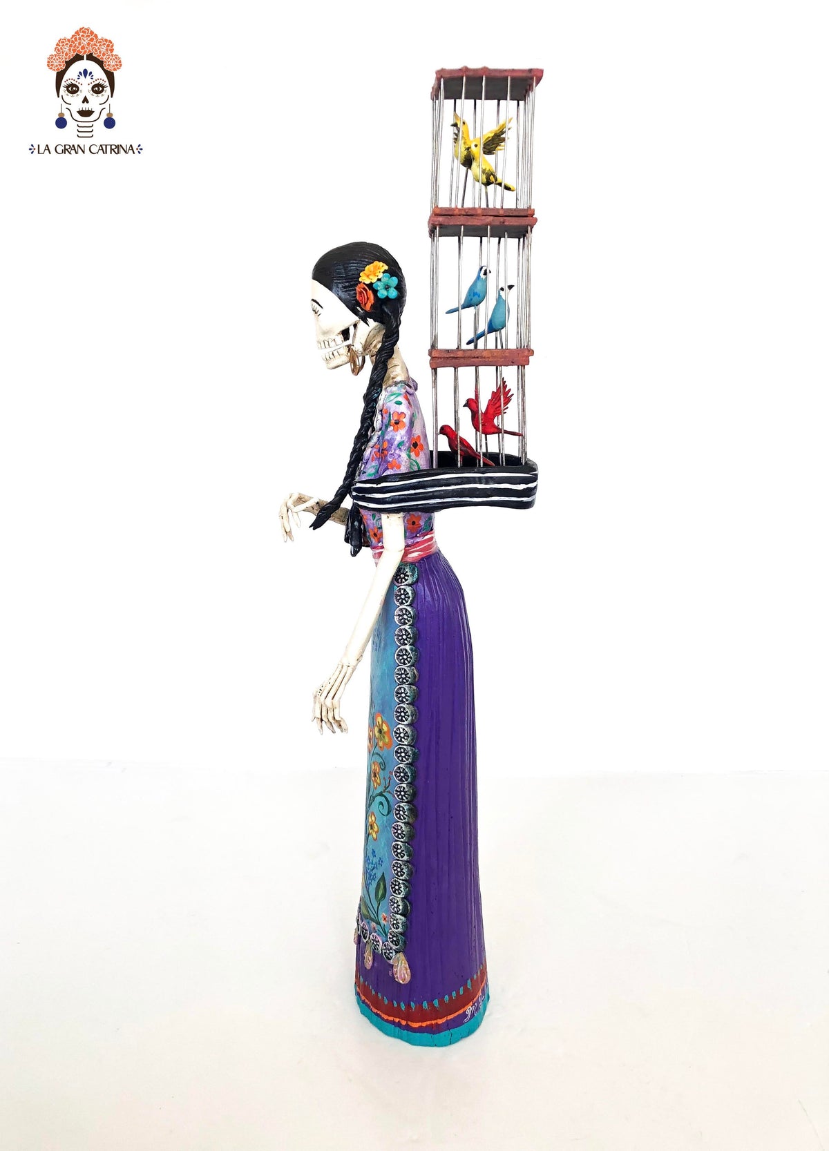 Catrina Pajarera y Catrín Gallero - 50 cm. 20 in. Catrina