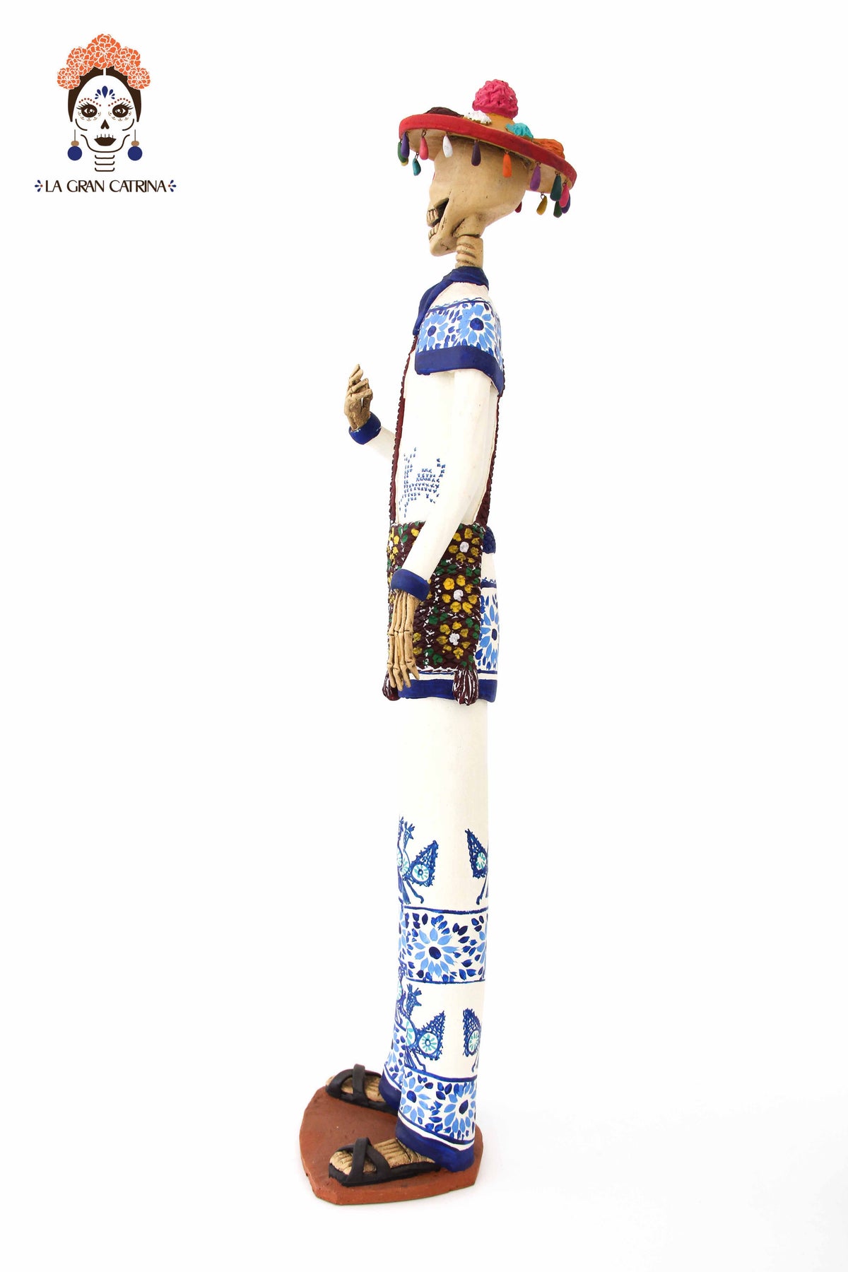 Pareja de Catrines Huicholes - 50 cm. 20 in. - Sobre Pedido Sobre pedido