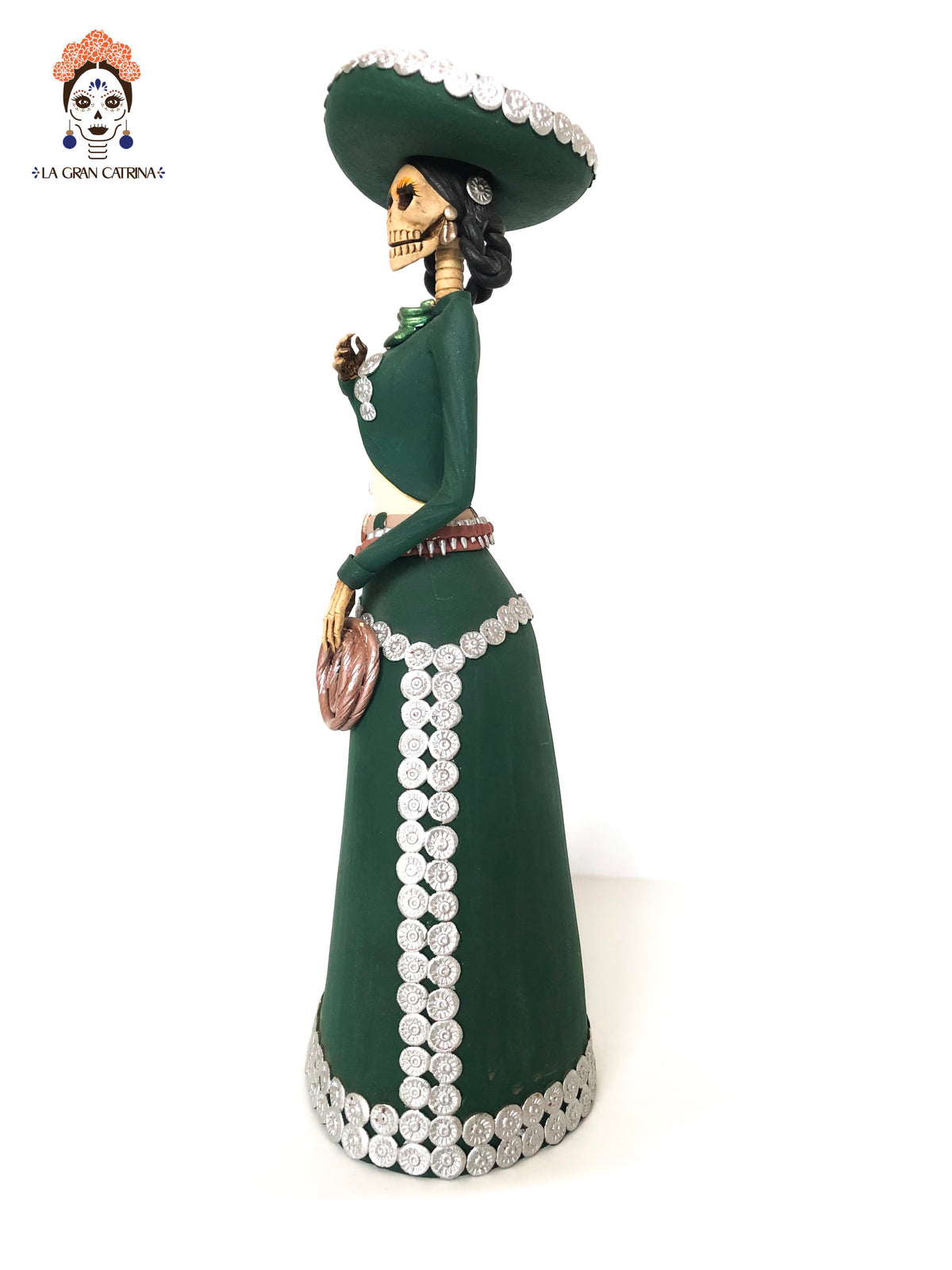 Pareja de Catrines Charros - 38 cm. 15 in. Catrina