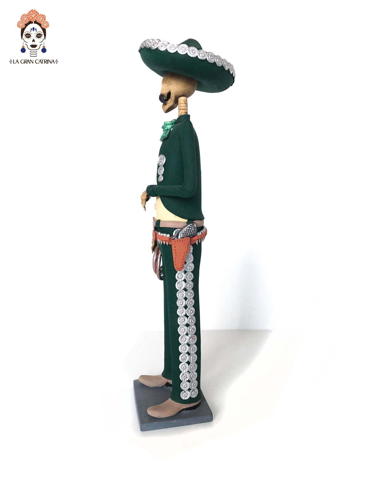 Pareja de Catrines Charros - 38 cm. 15 in. Catrina