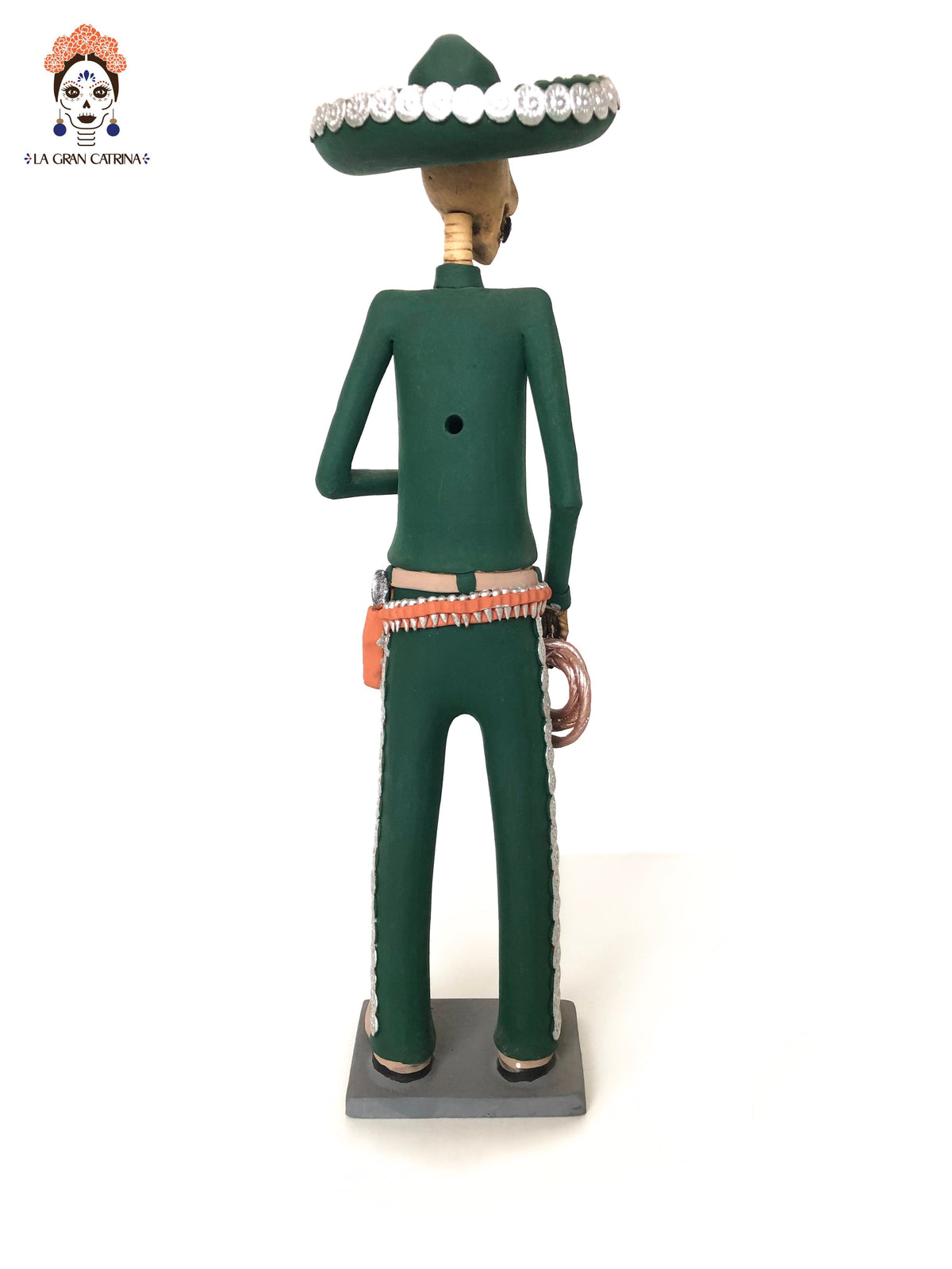 Pareja de Catrines Charros - 38 cm. 15 in. Catrina