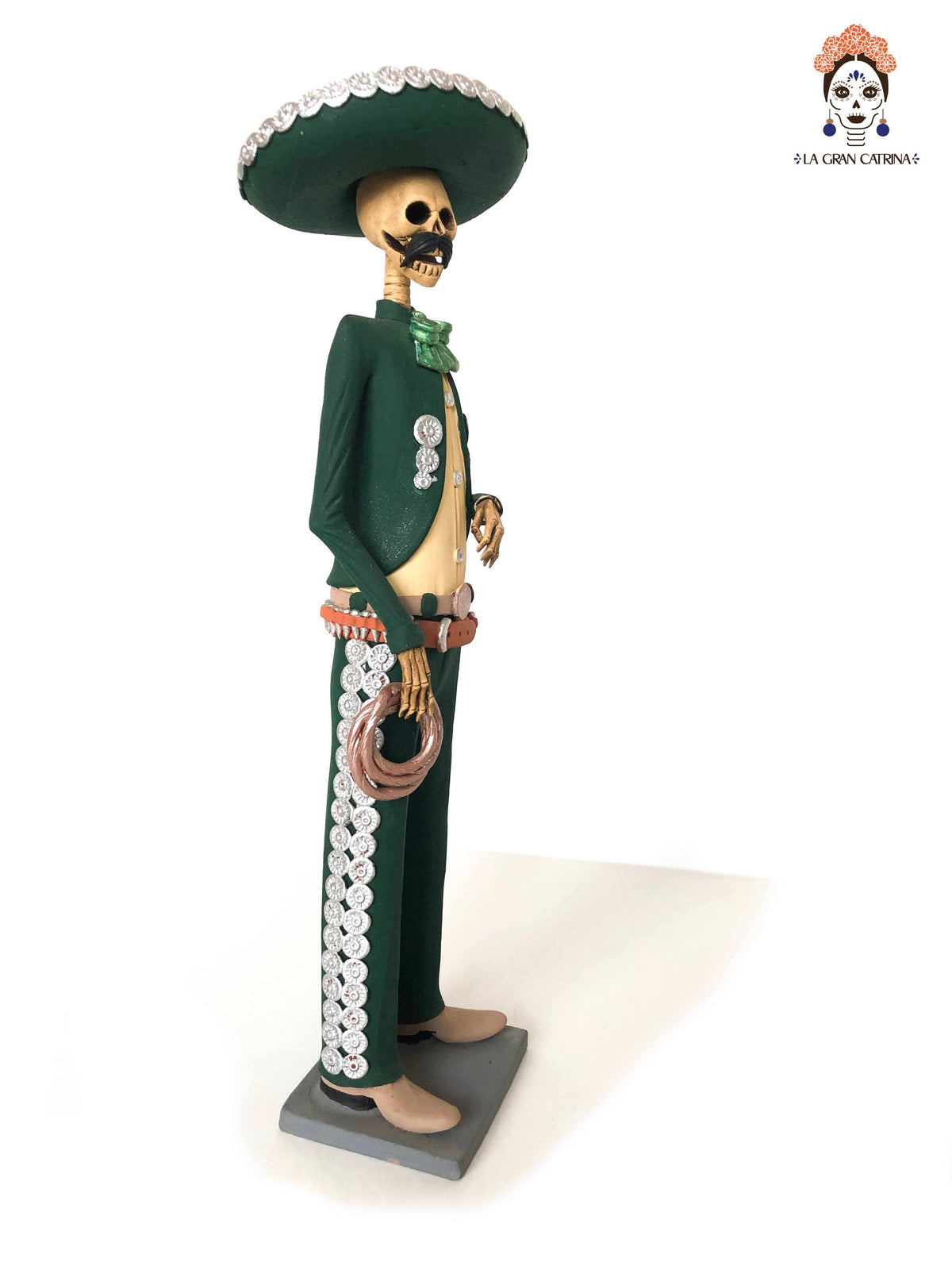 Pareja de Catrines Charros - 38 cm. 15 in. Catrina