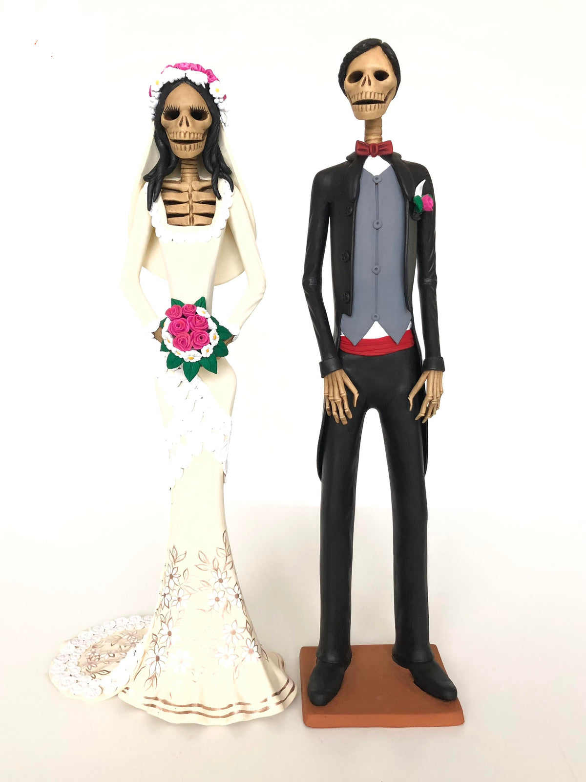 Pareja de Novios Catrines - 50 cm. 20 in. Catrina