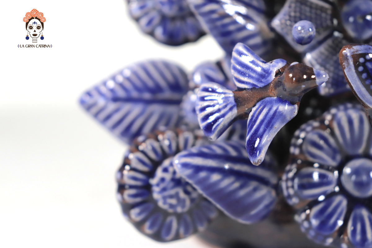 Cruz Azul vidriada de 33 cm. - 13 in.