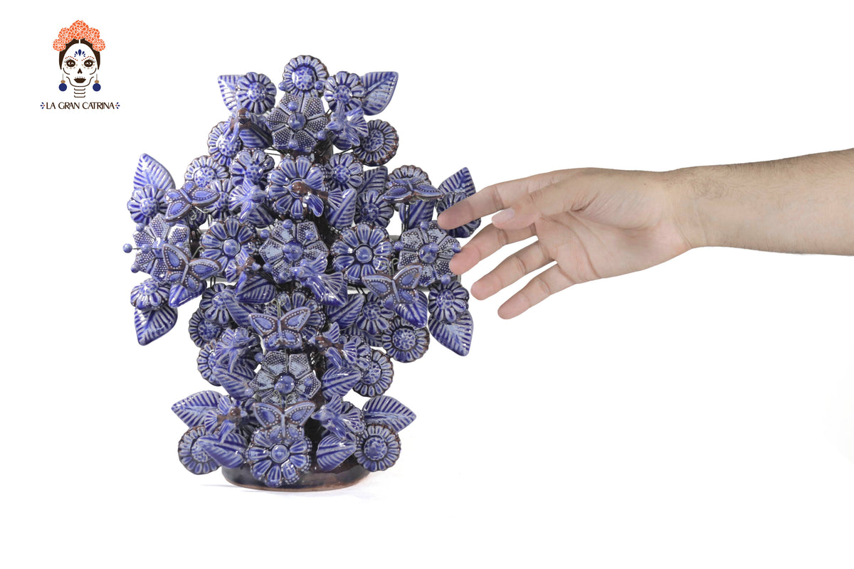 Cruz Azul vidriada de 33 cm. - 13 in.