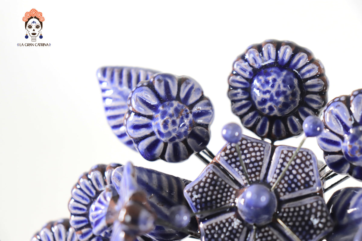 Cruz Azul vidriada de 33 cm. - 13 in.