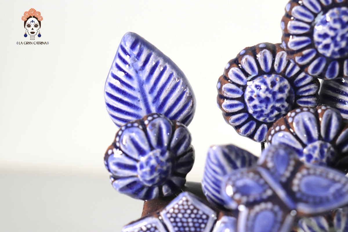 Cruz Azul vidriada de 33 cm. - 13 in.