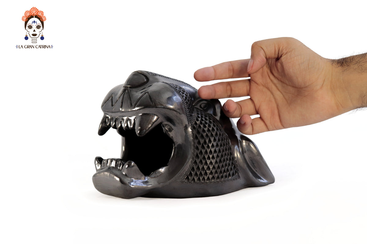 Trío Cabezas Jaguar 20 cm. 7.8 in.