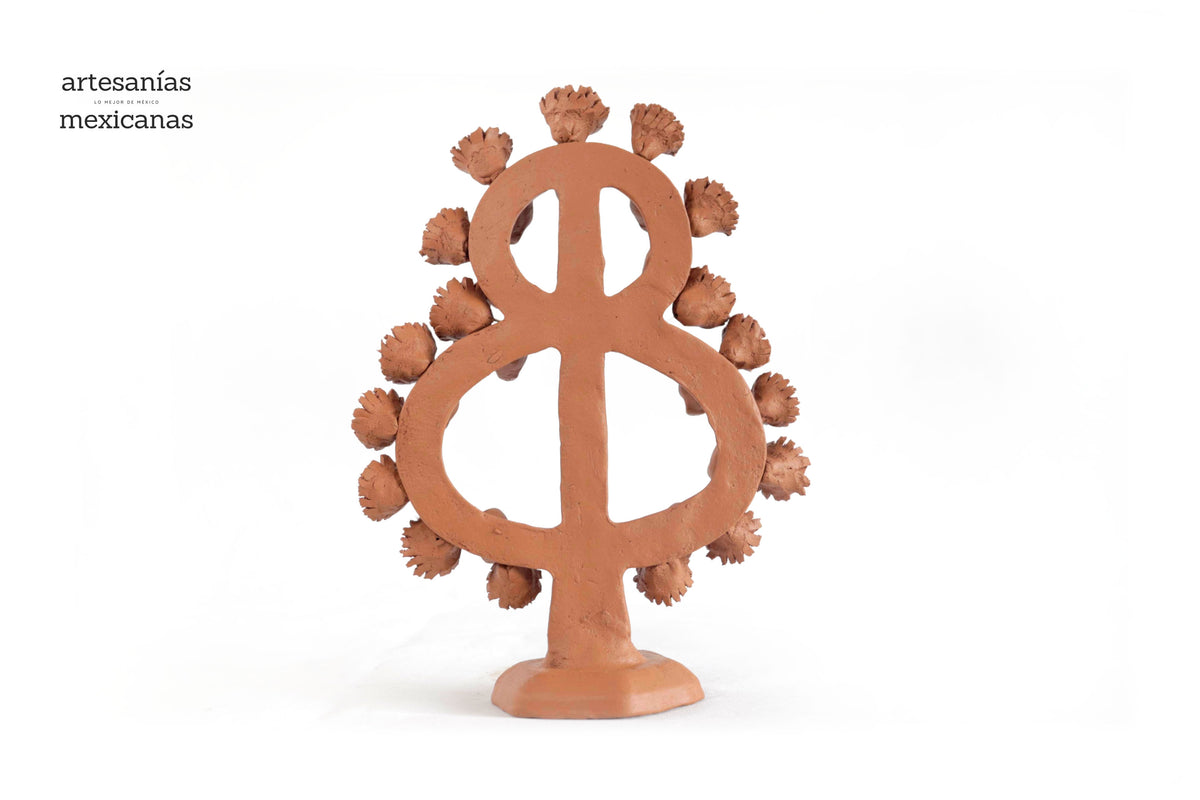 Árbol de la vida - Barro natural - 27 cm. 10.6 in.