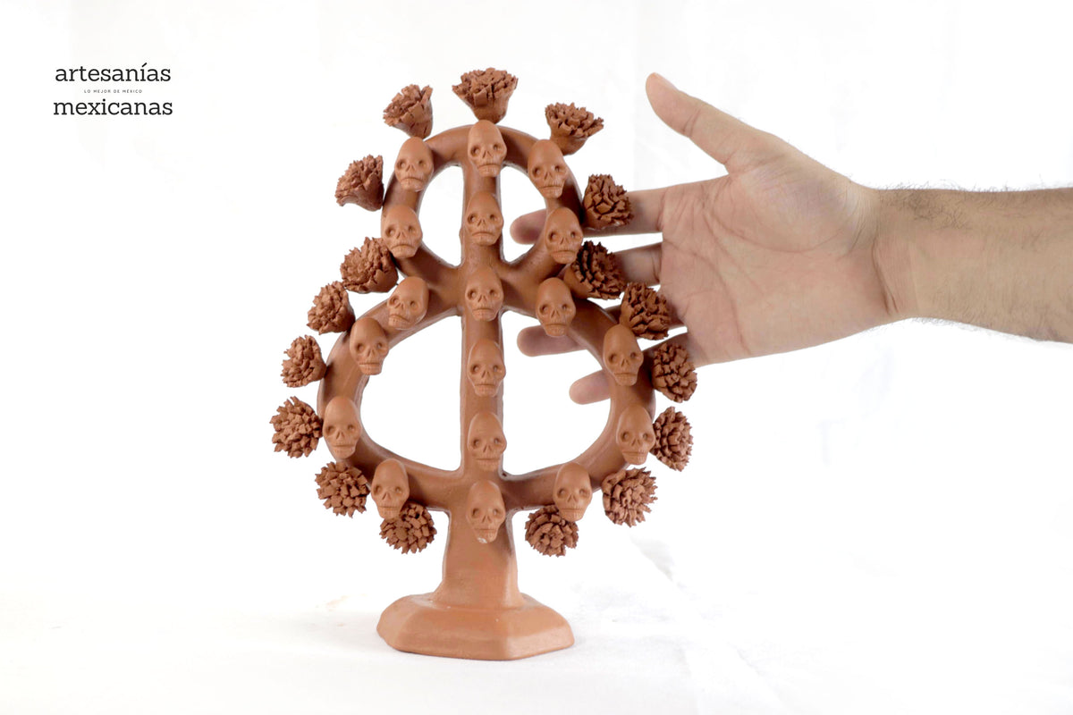 Árbol de la vida - Barro natural - 27 cm. 10.6 in.