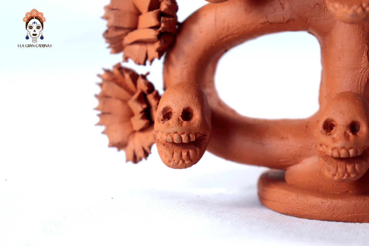 Árbol de la vida - Barro natural - 27 cm. 10.6 in. - Sobre Pedido