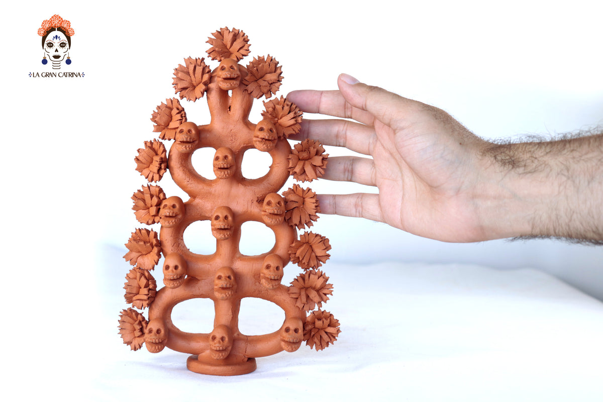 Árbol de la vida - Barro natural - 27 cm. 10.6 in. - Sobre Pedido
