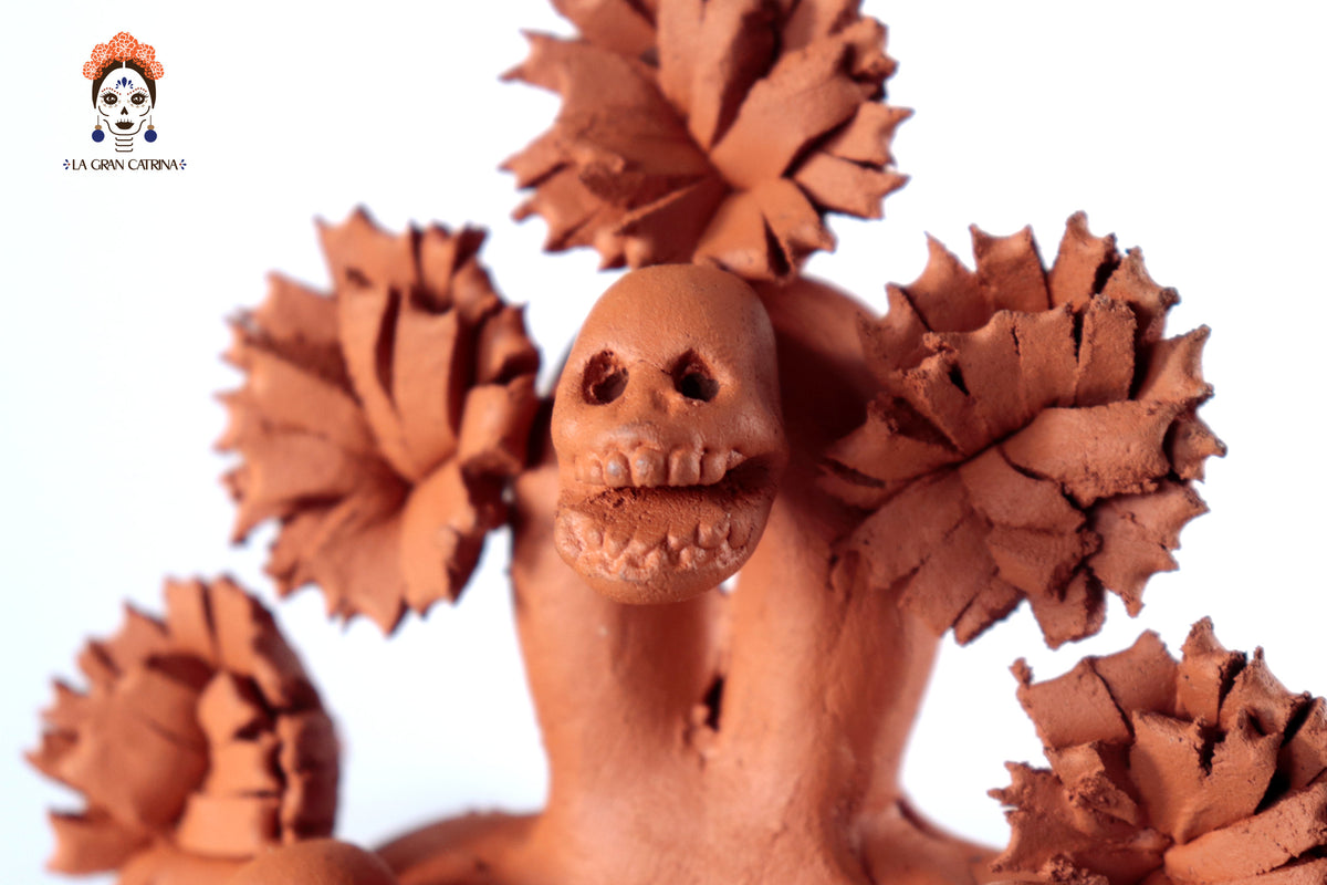 Árbol de la vida - Barro natural - 27 cm. 10.6 in. - Sobre Pedido