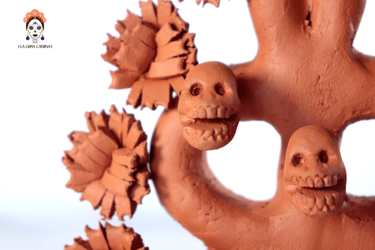 Árbol de la vida - Barro natural - 27 cm. 10.6 in. - Sobre Pedido