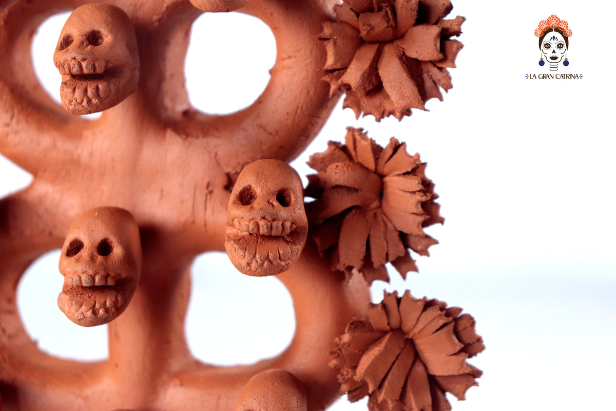 Árbol de la vida - Barro natural - 27 cm. 10.6 in. - Sobre Pedido