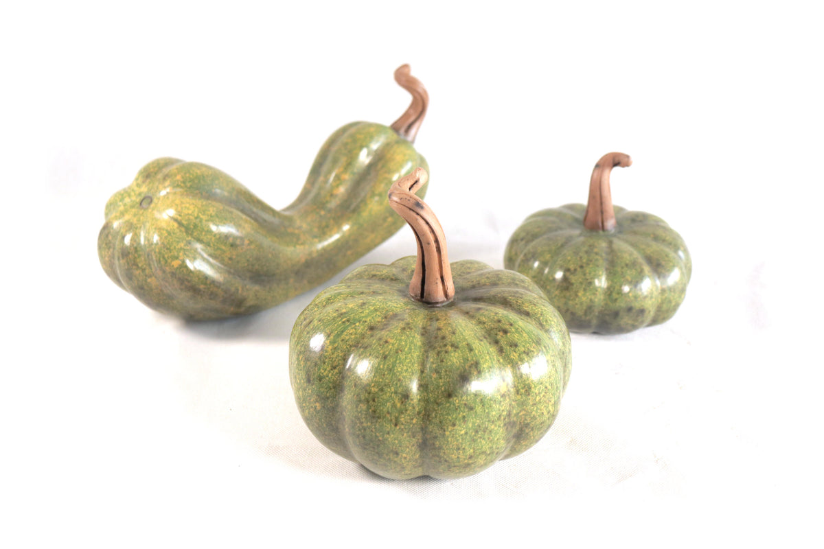 Juego de 3 calabazas verde l