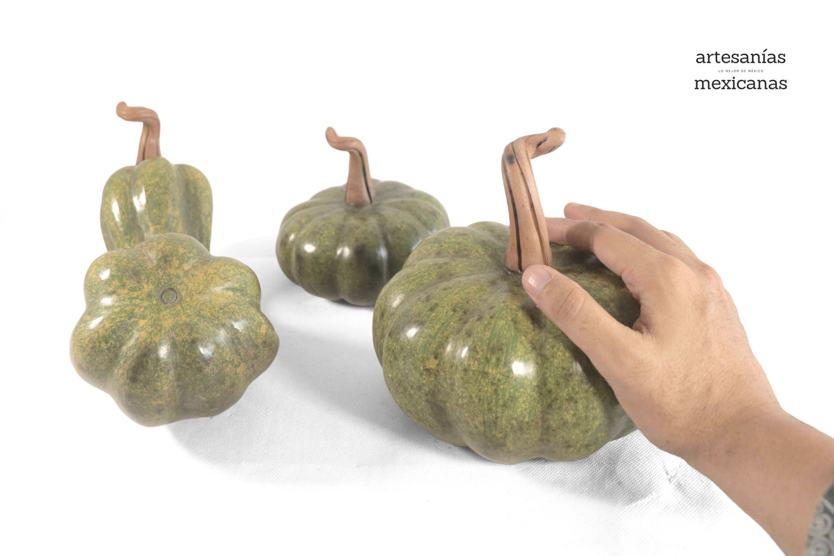 Juego de 3 calabazas verde l