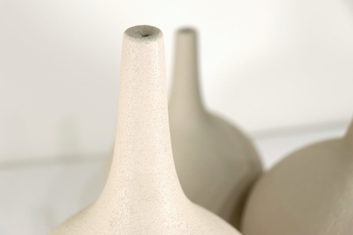 Set de jarrones decorativos contemporáneos - Boca larga
