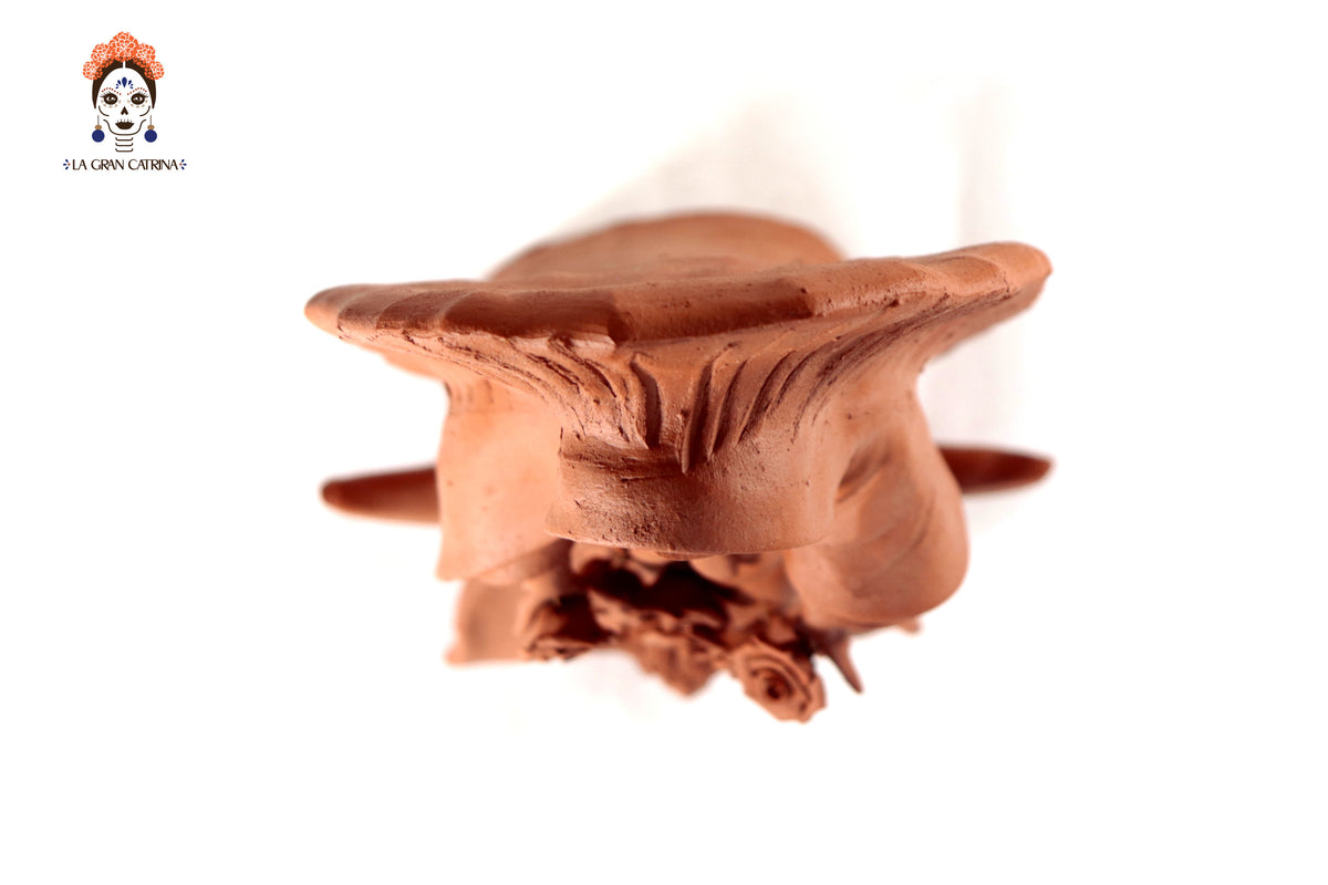 Virgen de Guadalupe - Barro natural - 30 Cm. 11.8 in.